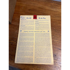 Vintage 1960 Baldwin Wisconsin Advertising Calendar Sign Grocery Co-Op