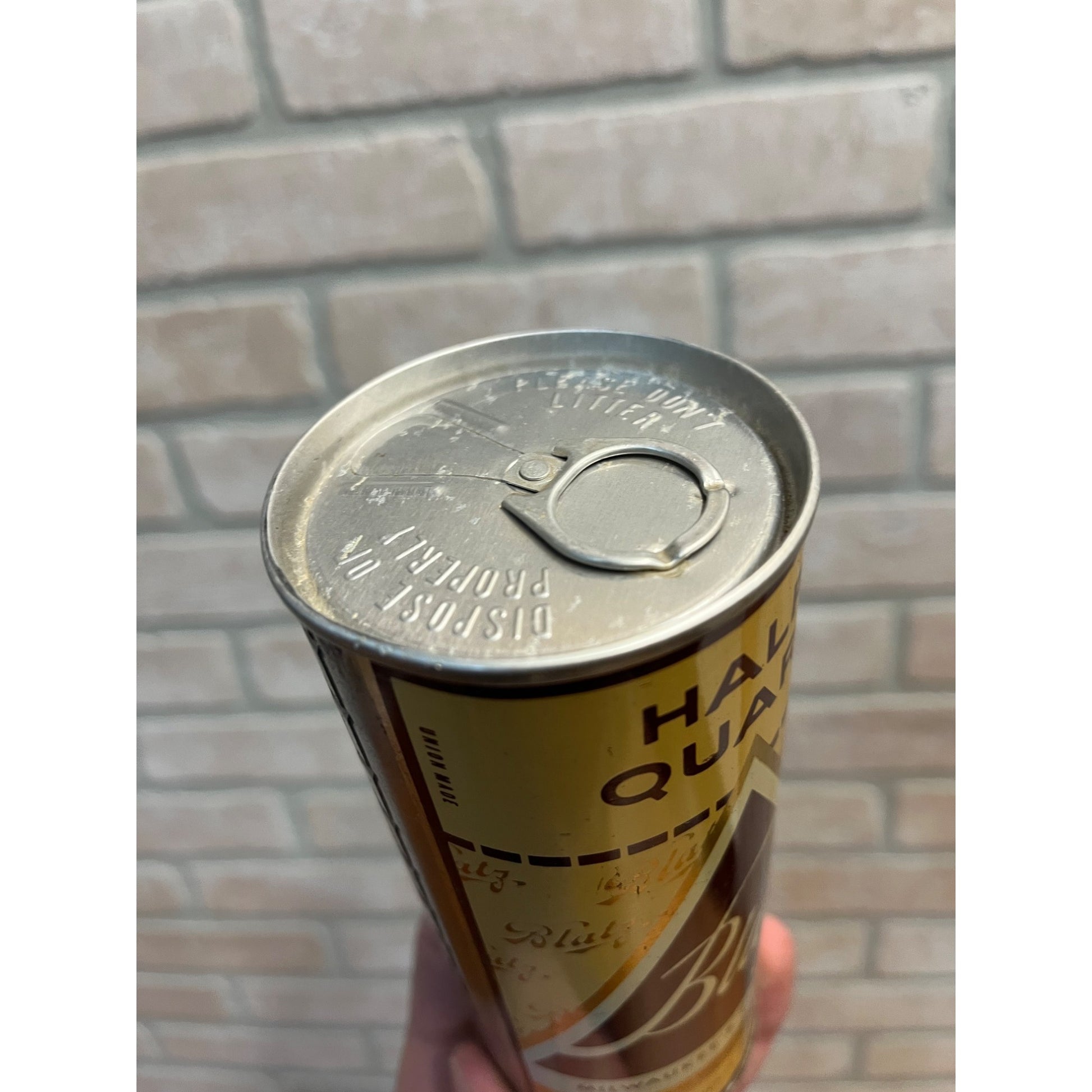 Vintage Blatz Beer Can 16oz Half Quart Straight Steel Flat Top Can La Crosse Wis
