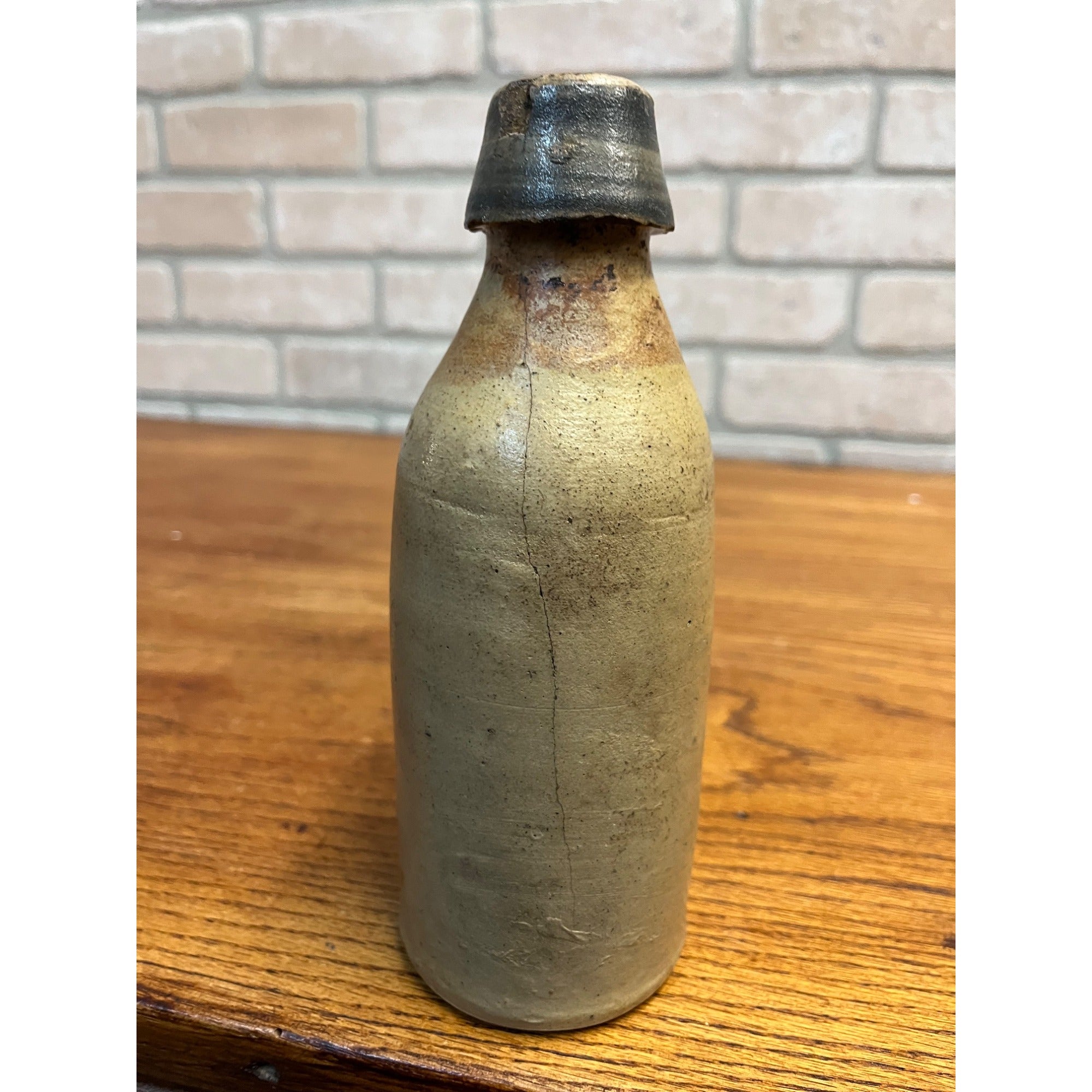 Antique 1800s Louis Werrbach Milwaukee Wis. Clay Stoneware Beer Bottle