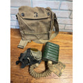 Original WWI U.S. Army M1917 SBR Gas Mask Respirator Bag with Contents WW1