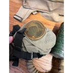Original WWI U.S. Army M1917 SBR Gas Mask Respirator Bag with Contents WW1