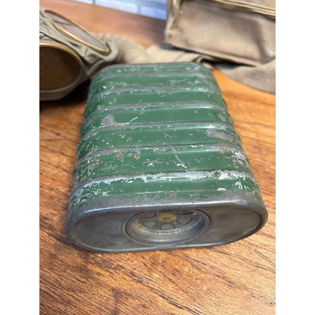 Original WWI U.S. Army M1917 SBR Gas Mask Respirator Bag with Contents WW1