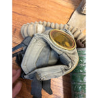 Original WWI U.S. Army M1917 SBR Gas Mask Respirator Bag with Contents WW1