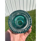 Antique Petticoat H.G. Co. Aqua Blue Green Glass Telephone Insulator Pat. 1893