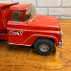 Vintage Red Buddy L GMC Pressed Steel Dump Truck Construction Toy