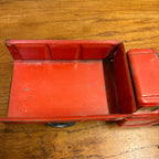 Vintage Red Buddy L GMC Pressed Steel Dump Truck Construction Toy
