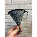 Antique Primitive Grey Graniteware Enamelware Funnel Canning Farmhouse Kitchen Decor
