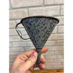 Antique Primitive Grey Graniteware Enamelware Funnel Canning Farmhouse Kitchen Decor