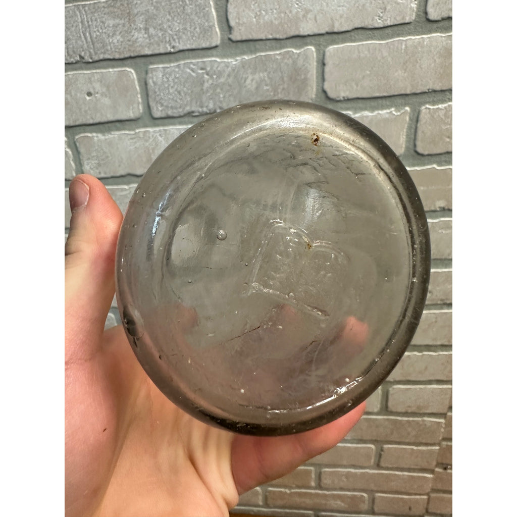 Vintage Borden's Eagle Brand Condensed Milk Co. One Quart Glass Milk Bottle