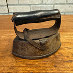 Antique 7" Cast Steel Primitive Sad Iron Laundry Room Decor