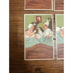 Vintage 1930s Couple in Bed Complete Postcards Set Series No. 30 S&M Funny Comedic
