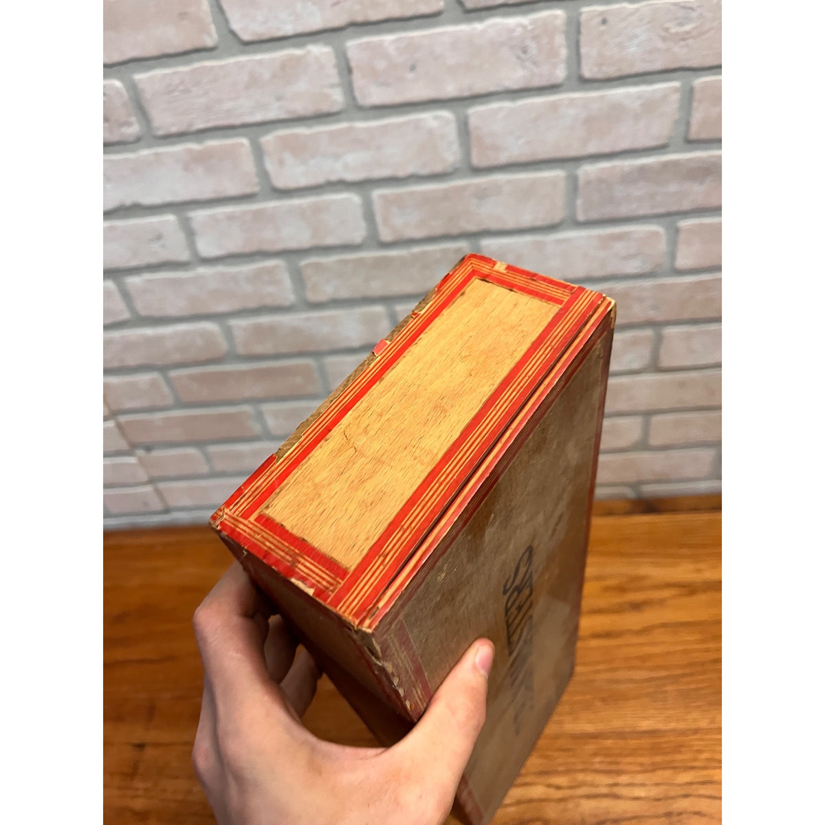 Vintage Wooden Badger Cuban Masters Cigar Box Display Long Box Ohio Factory 71