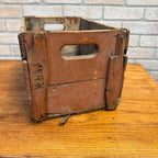 1930s Kewaunee Bottling Works Wisconsin orange Crush Wooden Case Crate Soda
