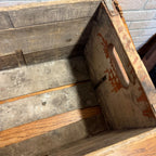 1930s Kewaunee Bottling Works Wisconsin orange Crush Wooden Case Crate Soda