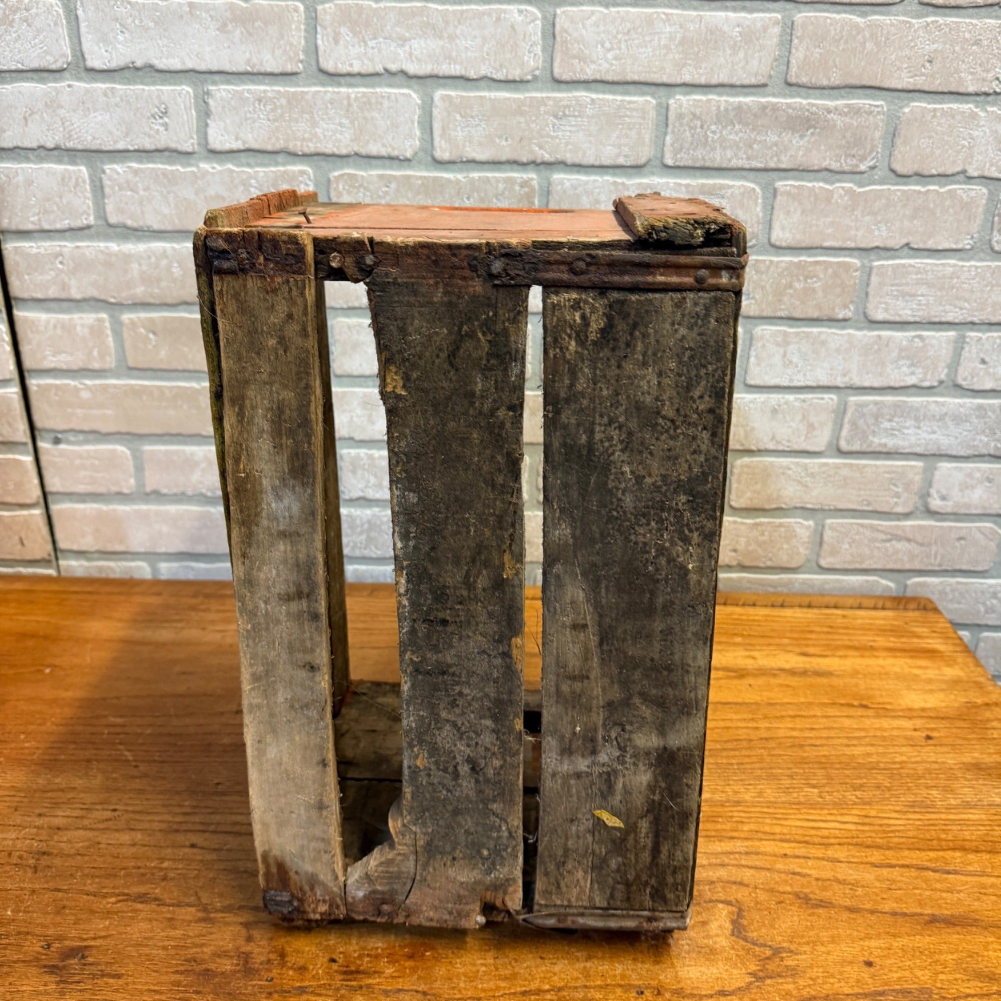1930s Kewaunee Bottling Works Wisconsin orange Crush Wooden Case Crate Soda