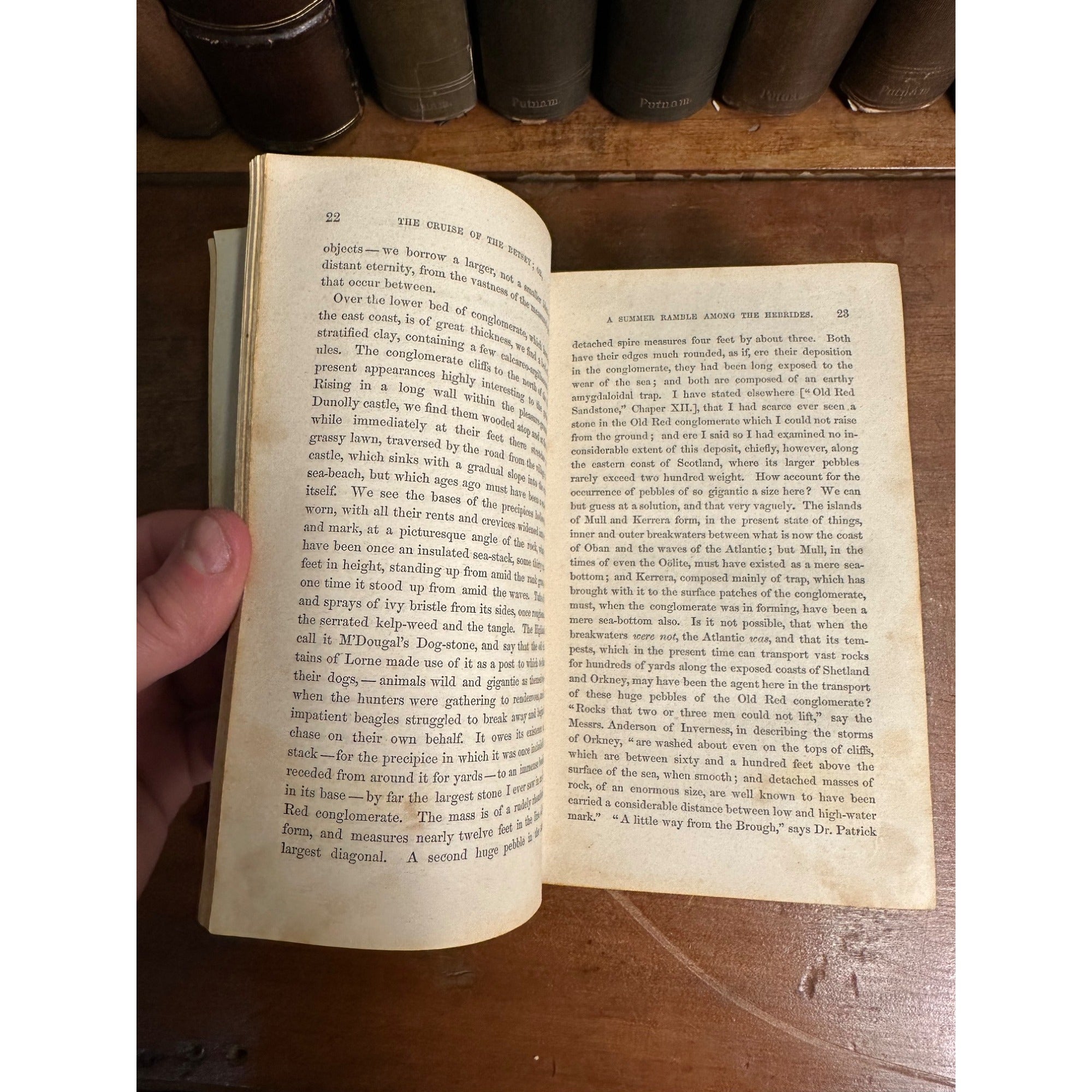 THE CRUISE OF THE BETSEY BY HUGH MILLER 1858 HC RAMBLES OF A GEOLOGIST 1ST ED