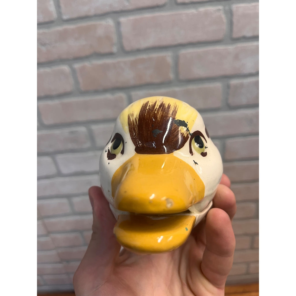 Vintage Ceramic Duck Head Towel Nibbler Holder Wall Mount 1951 Albert De Luca