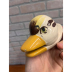 Vintage Ceramic Duck Head Towel Nibbler Holder Wall Mount 1951 Albert De Luca