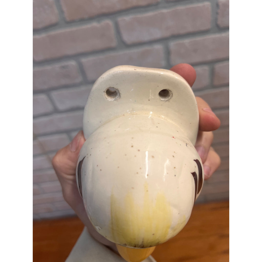 Vintage Ceramic Duck Head Towel Nibbler Holder Wall Mount 1951 Albert De Luca