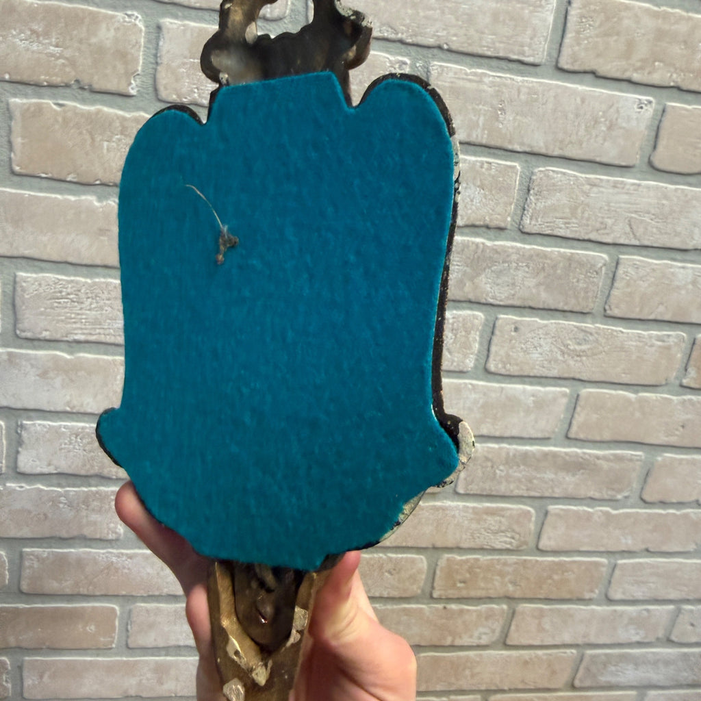 Antique Art Nouveau Victorian Wall Sconce Pair Light Fixtures Cast Iron Ornate