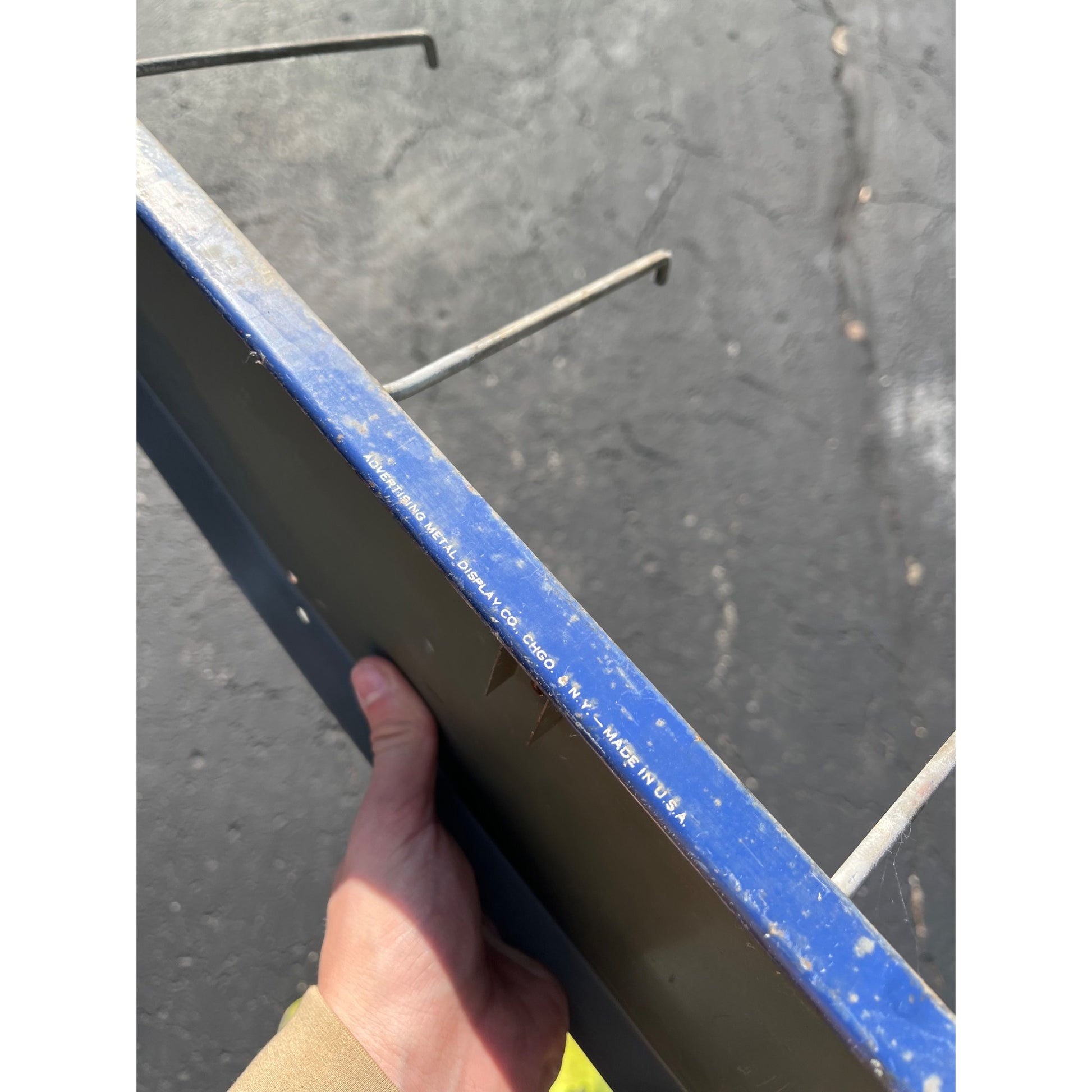 Original Vintage Pure Oil Company Radiator Hose Fan Belts Advertising Sign Rack