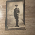 RPPC Postcard Military Man in Uniform Canadian Army? World War 1 Circa WW1