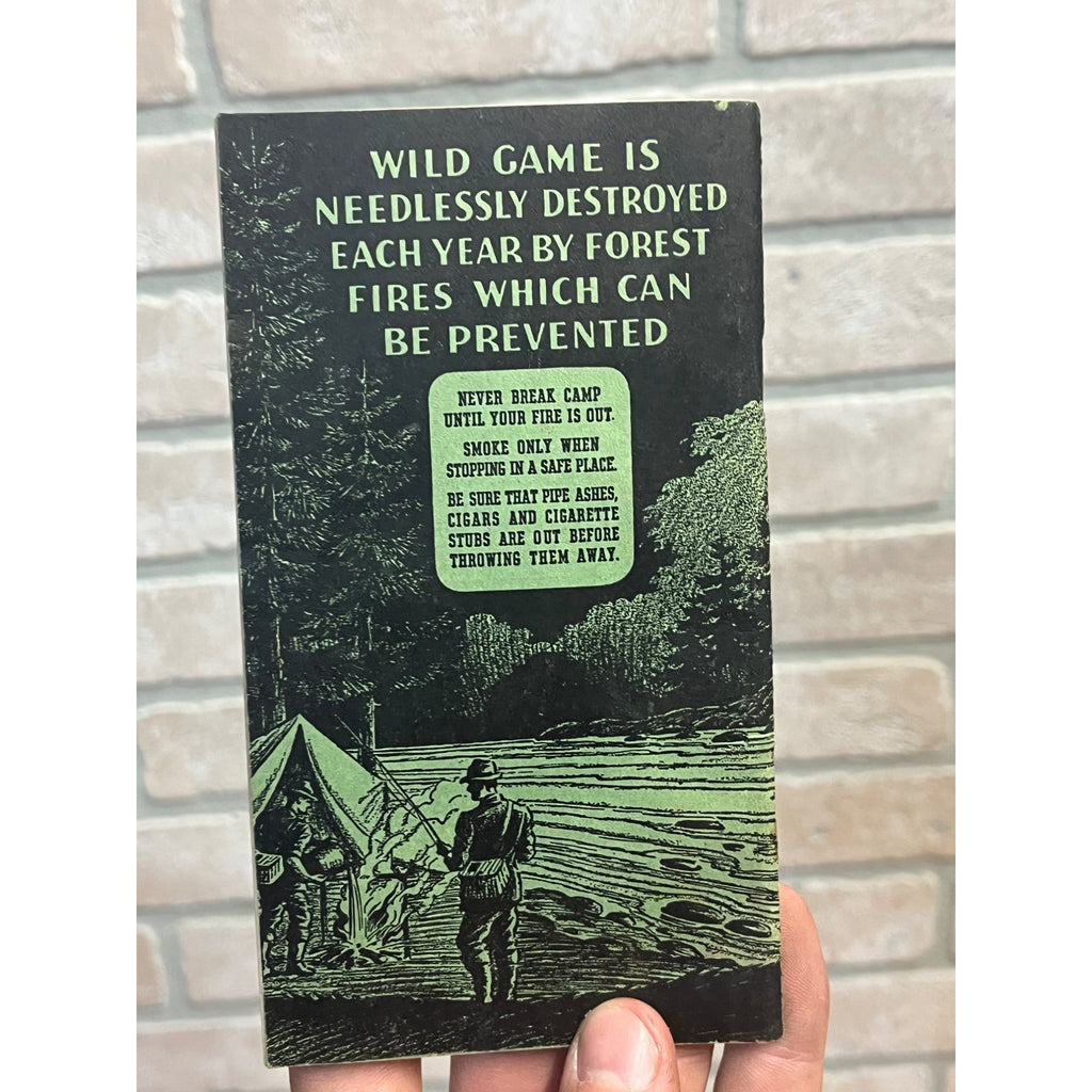 Vintage Wisconsin 1939-1940 Fishing Laws Regulations Booklet Guide