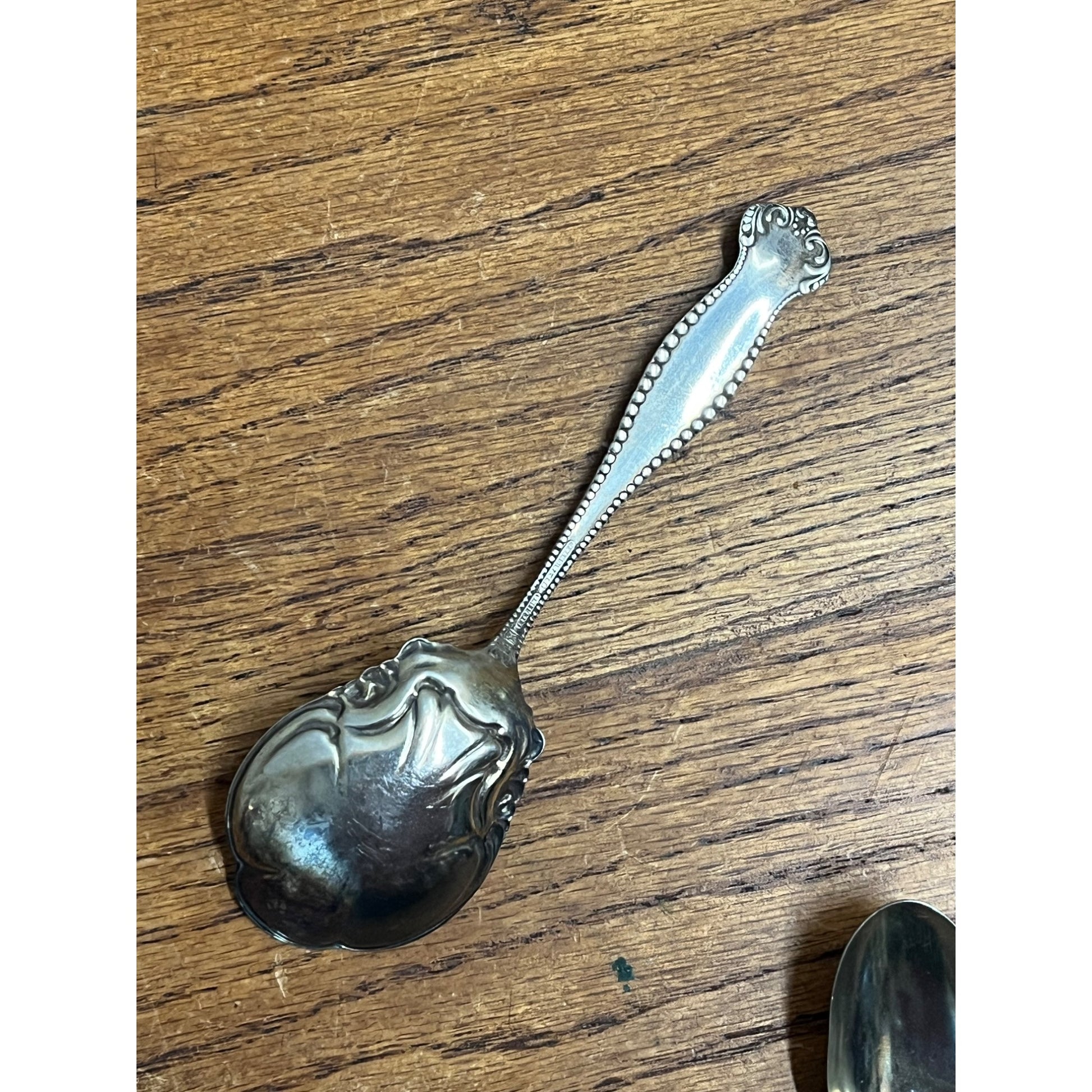 Vintage Sterling Silver 24 Gram Spoon + Nickel Silver Spoons