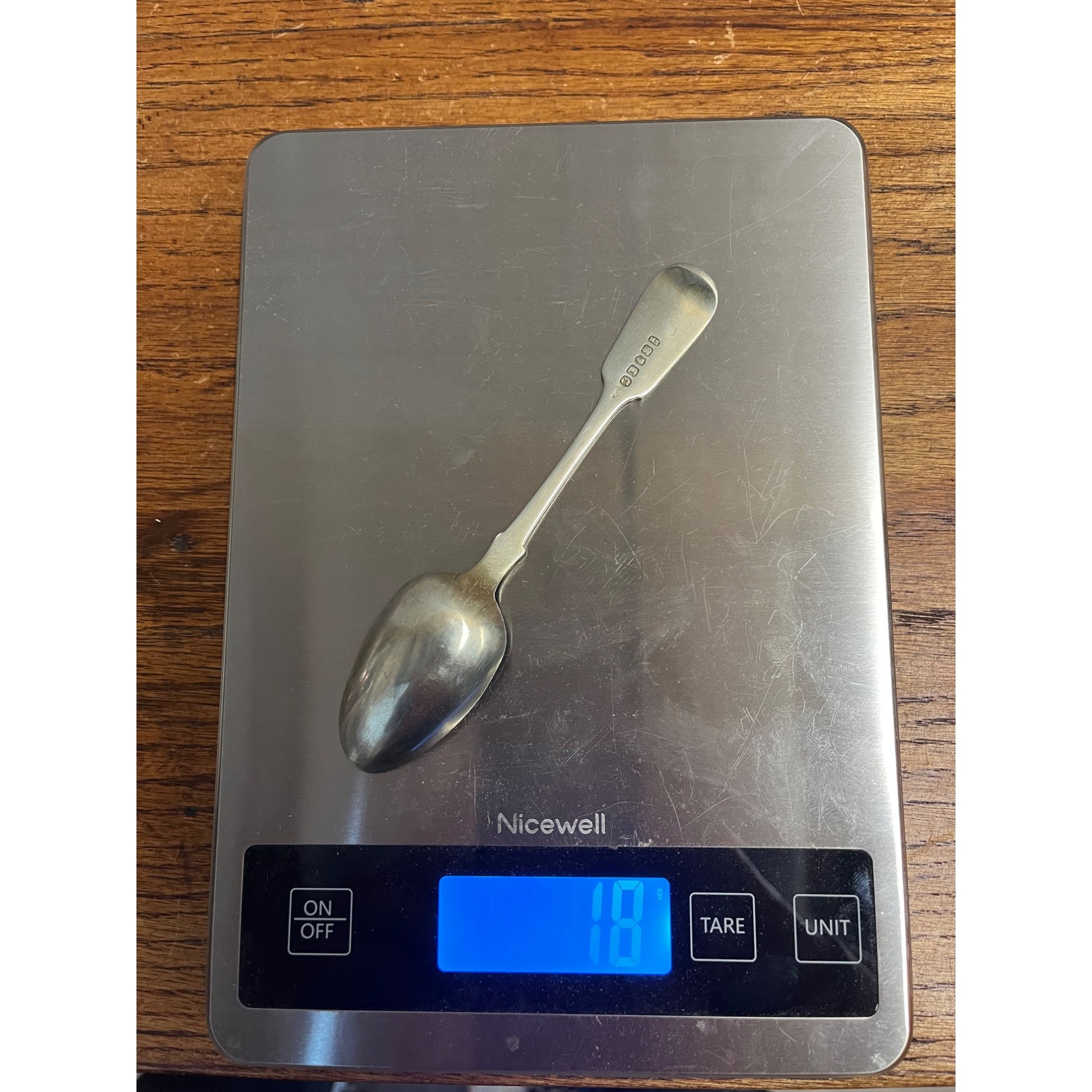 Vintage Sterling Silver 24 Gram Spoon + Nickel Silver Spoons