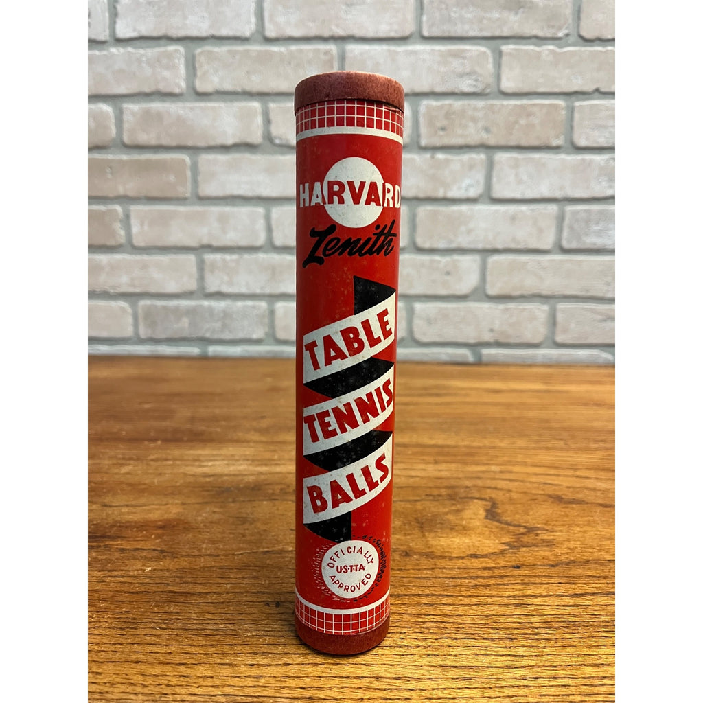 Vintage Harvard Zenith Table Tennis Balls in Container Tube NEW NOS