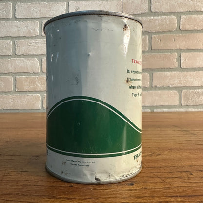 Vintage Texaco Texamatic Transmission Fluid 1 Quart Oil Can Metal Gas Advertising