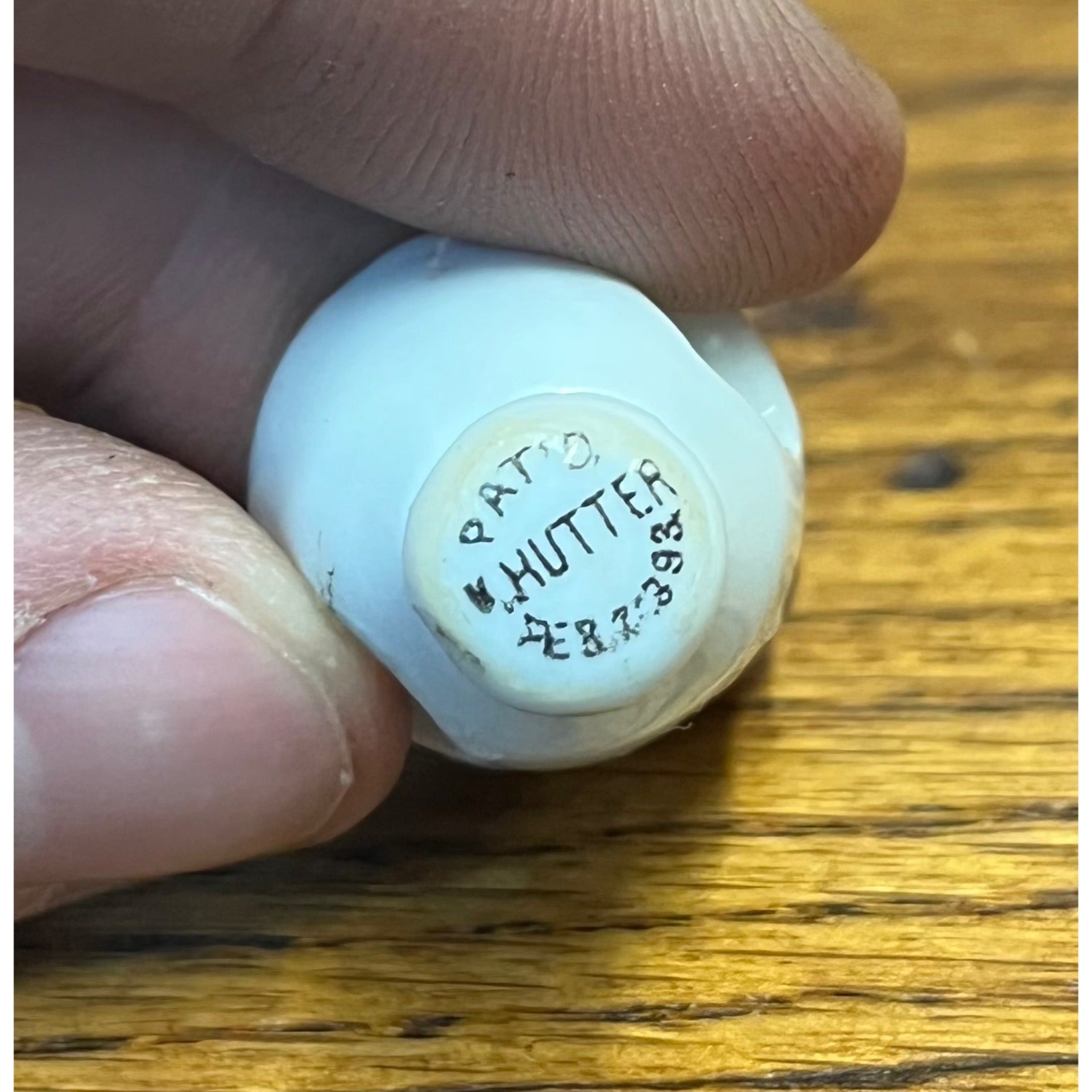 Vintage Pre-Prohibition 1890s Pabst Milwaukee Beer Porcelain Bottle Stopper