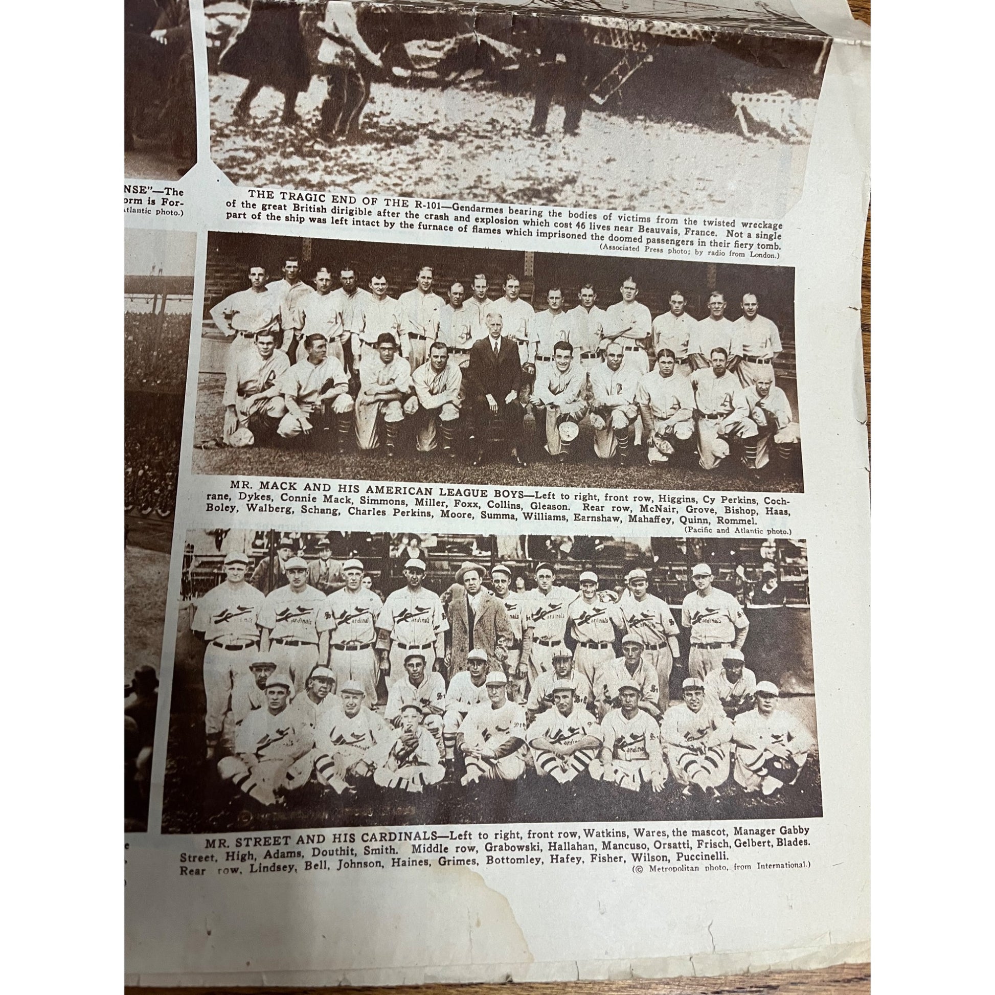 Vintage 1930 Chicago Tribune Newspaper World Series Babe Ruth Connie Mack Cubs