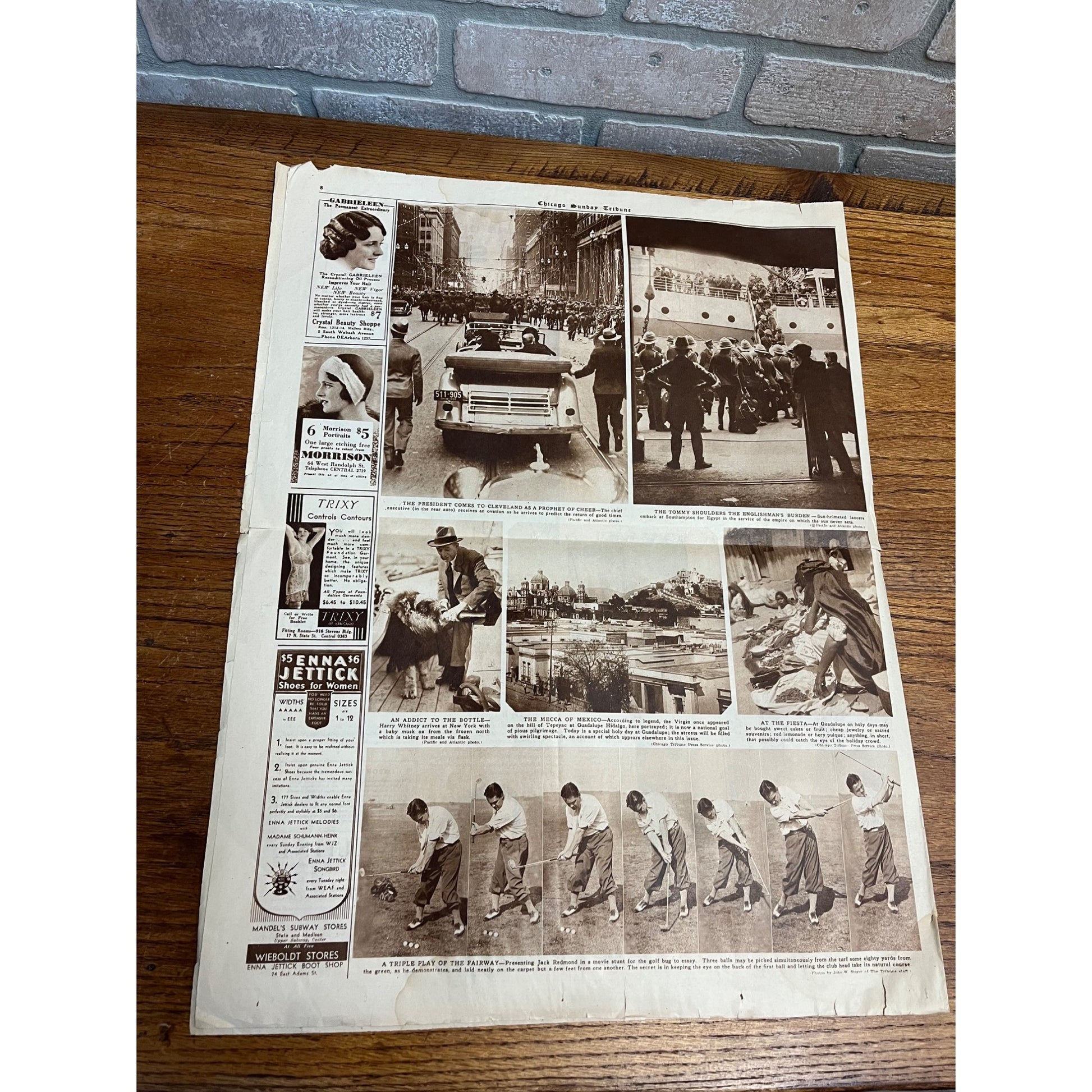 Vintage 1930 Chicago Tribune Newspaper World Series Babe Ruth Connie Mack Cubs