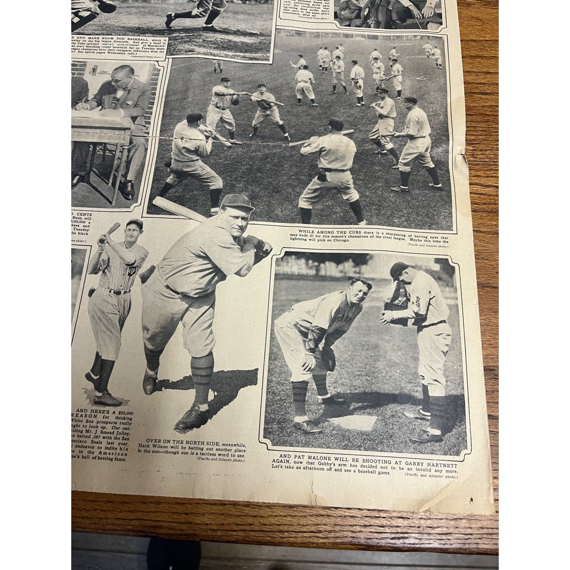 Vintage 1930 Chicago Tribune Newspaper World Series Babe Ruth Connie Mack Cubs