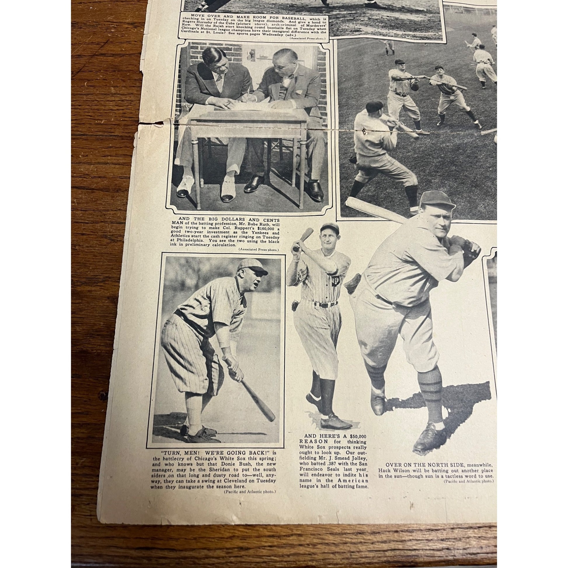 Vintage 1930 Chicago Tribune Newspaper World Series Babe Ruth Connie Mack Cubs