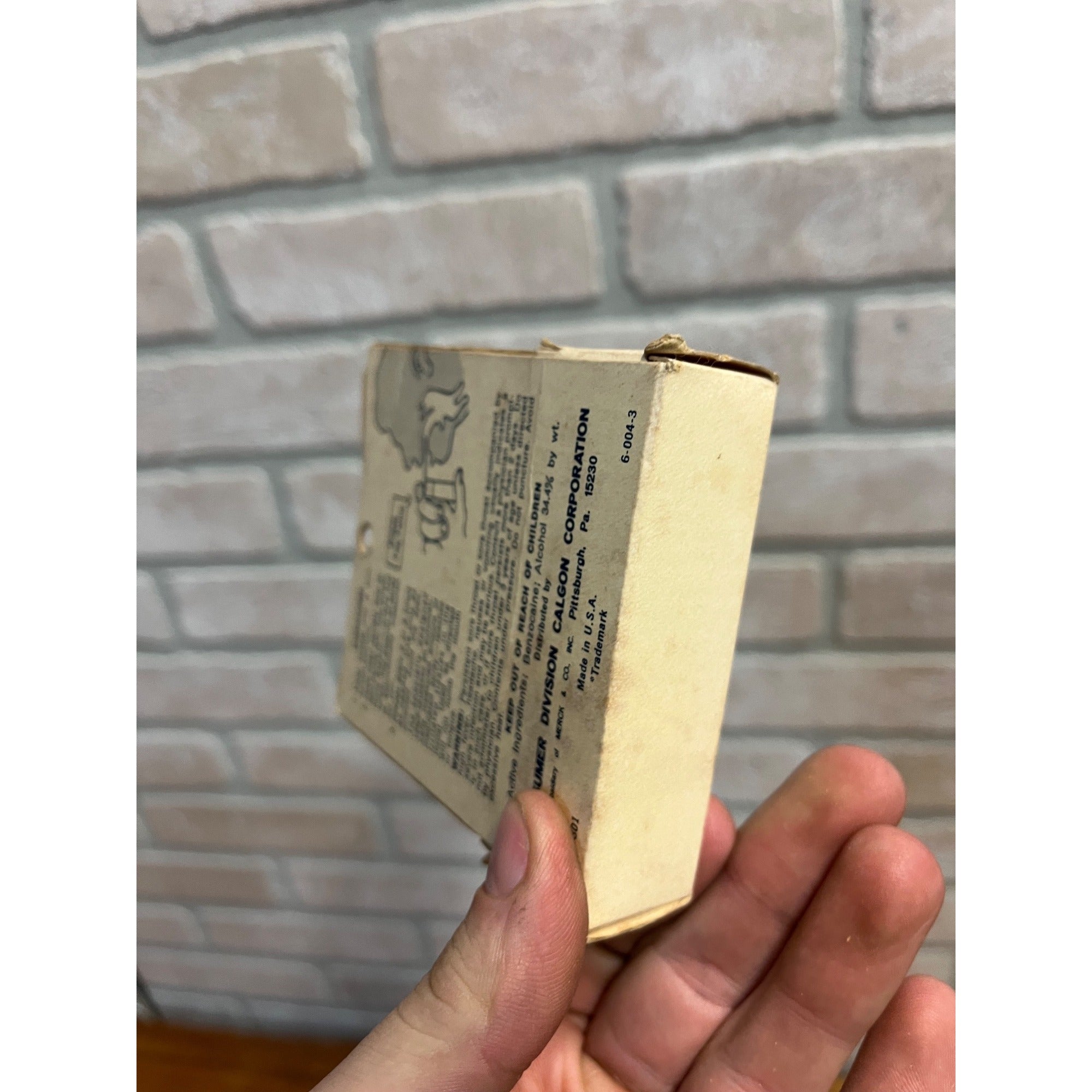 Vintage 1960s-70s Sucrets Sore Throat Spray Bottle Anesthetic Medicine Package