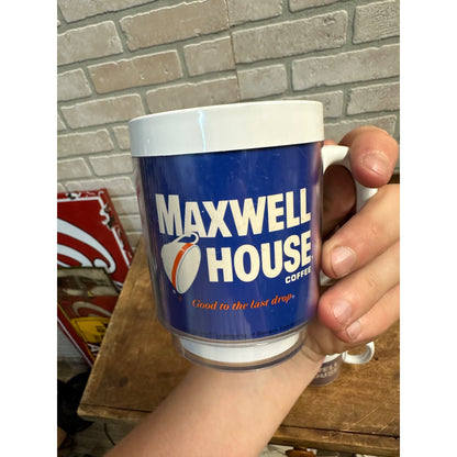 Vintage 1970s MILWAUKEE BREWERS George Bamberger Maxwell House Coffee Mug (2)