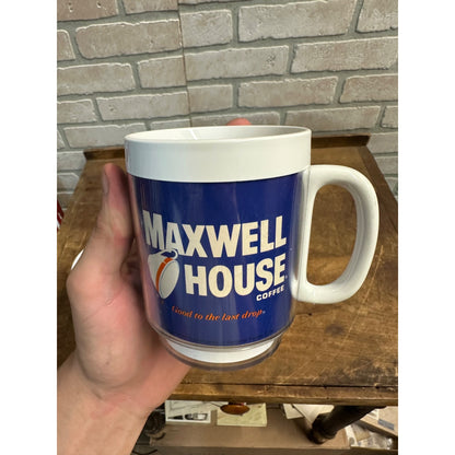 Vintage 1970s MILWAUKEE BREWERS George Bamberger Maxwell House Coffee Mug (2)