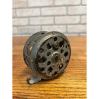 Early Vintage 1900s Double Wood Knob Fly Fishing Reel Unmarked 1920s
