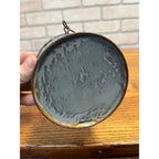 Antique Primitive Gray Enamel Graniteware Berry Bucket / Berry Pail / Farmhouse Decor/ Miniature -No lid-