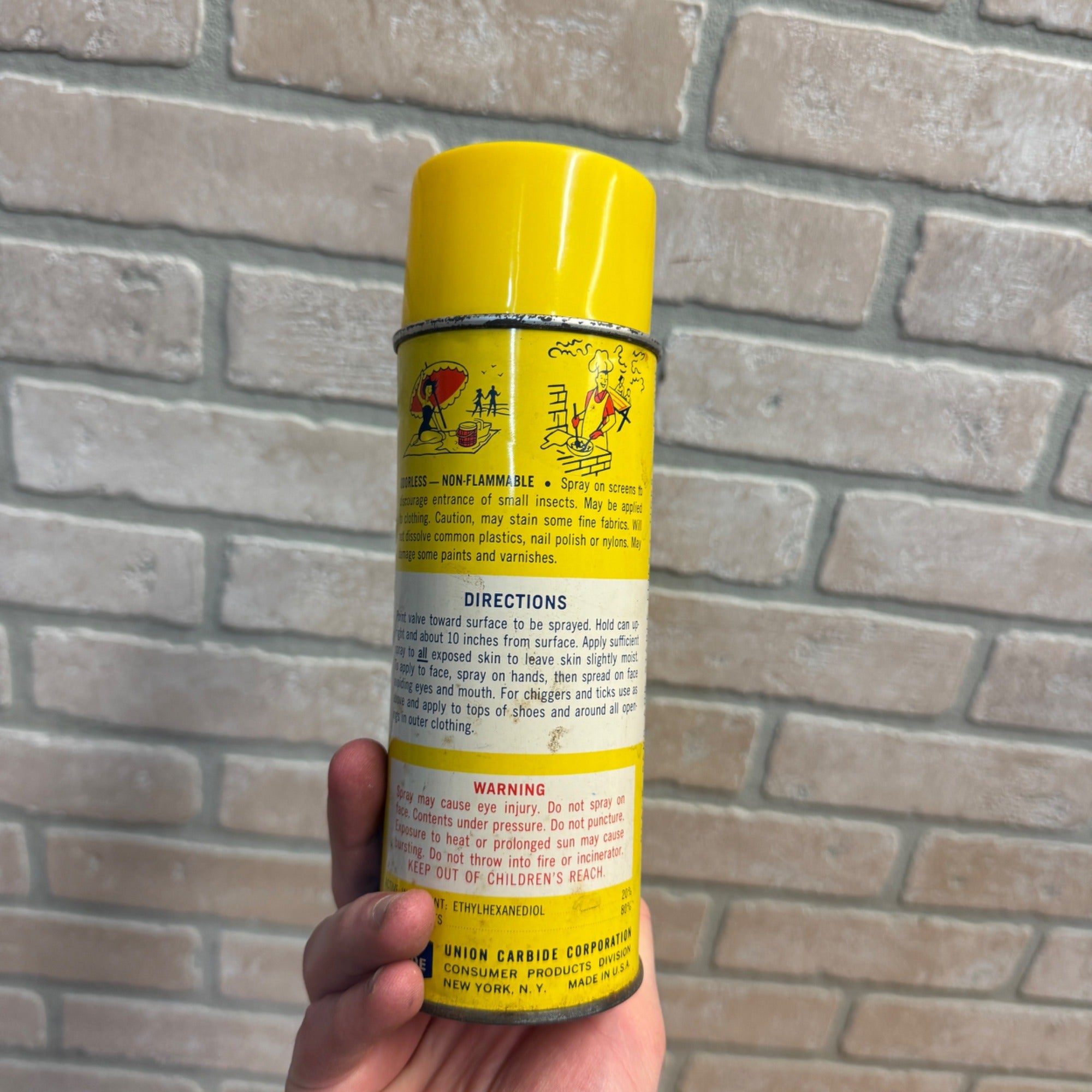 Vintage 612 Insect Repellent Fish Tackle Spay Can Decor