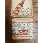 Vintage Schlitz Beer Bar Coasters Lot (3) Tex O'Reilly Phillippine Insurrection ++