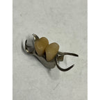 Vintage Scrap Metal Partial Denture Teeth Tooth Bridge Dental Medical Oddity