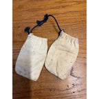 Two Vintage 'The Marbles' Cloth Toy Marbles Bag Childrens Game