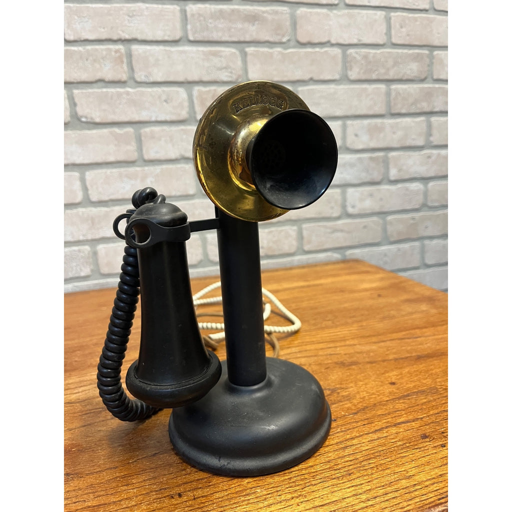 Antique Kellogg Chicago Candlestick Telephone Pat 1901 Rewired Desk Phone