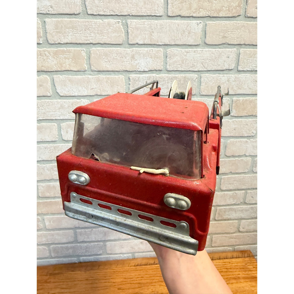 Vintage Structo Toy Fire Truck Engine Pressed Steel Toy 1960s