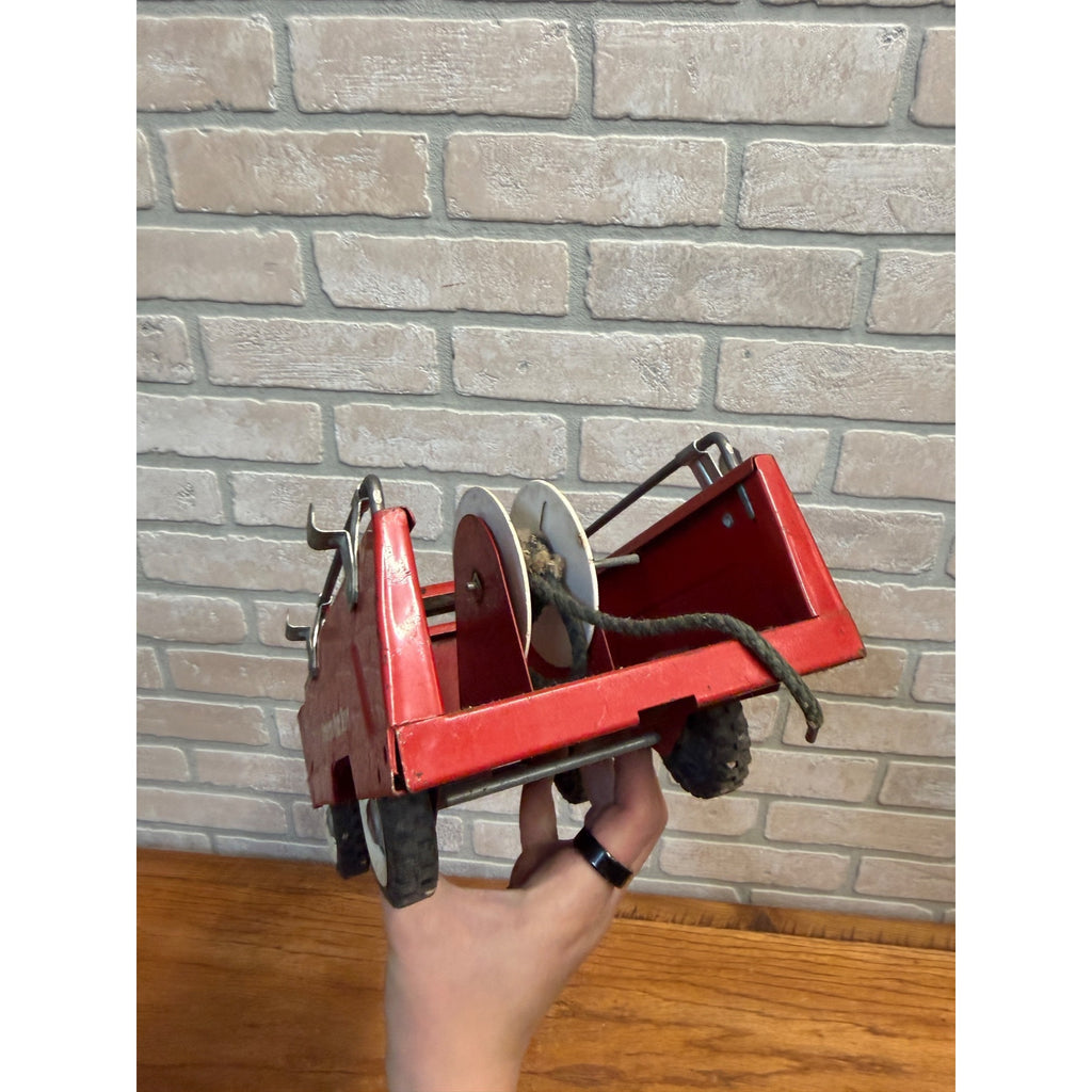 Vintage Structo Toy Fire Truck Engine Pressed Steel Toy 1960s