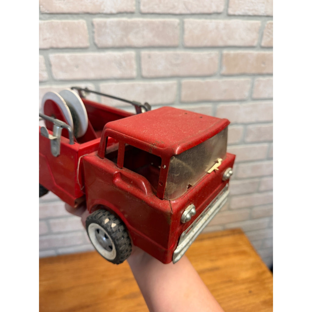 Vintage Structo Toy Fire Truck Engine Pressed Steel Toy 1960s