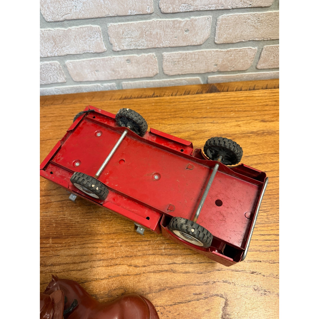 Vintage Structo Toy Fire Truck Engine Pressed Steel Toy 1960s